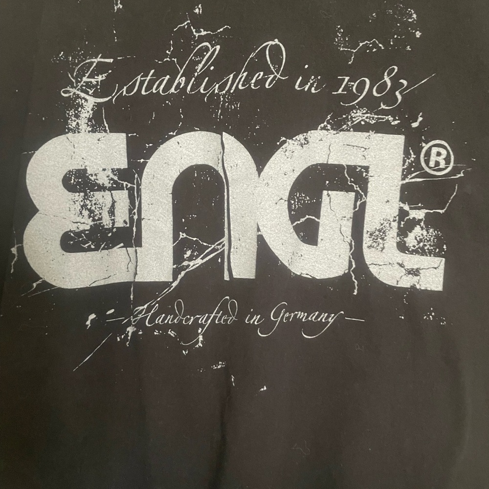 B&C Engl Black Graphic T-Shirt Size XL